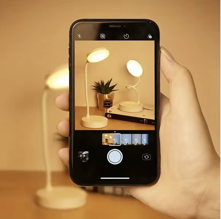 LED Desk Lamp 3-Level Dimmable Touch Night Light USB Rechargeable
