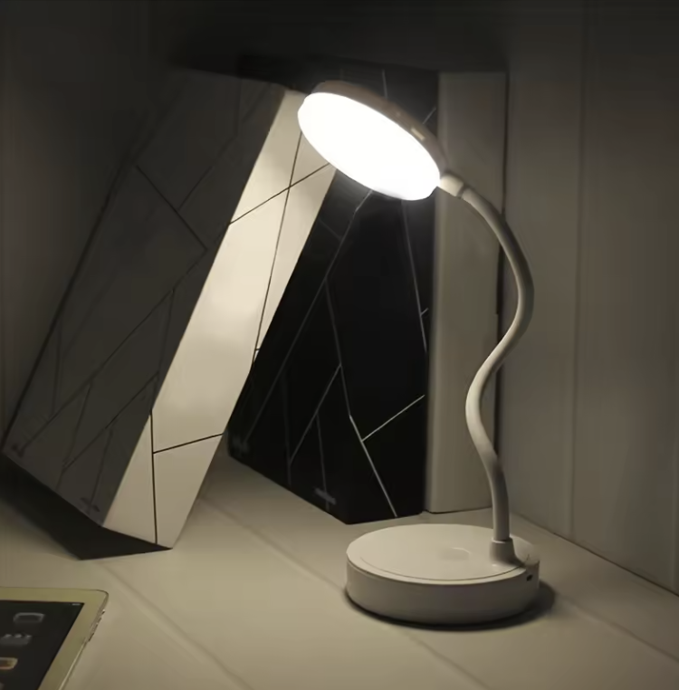 LED Desk Lamp 3-Level Dimmable Touch Night Light USB Rechargeable